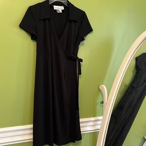 EUC Motherhood Black Wrap Dress